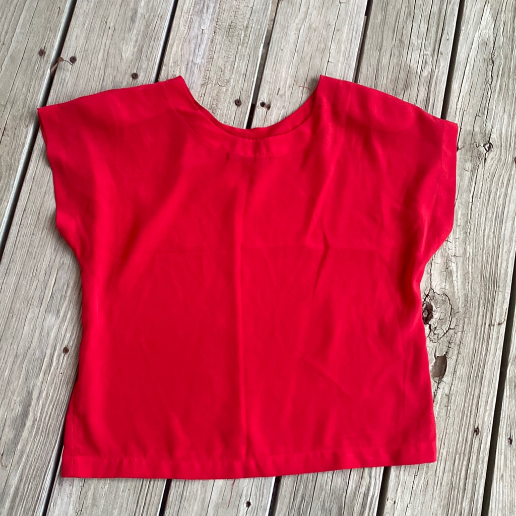Vintage Red Blouse